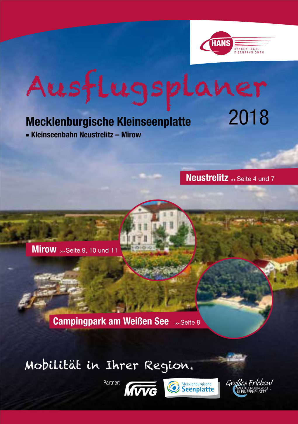 Ausflugsplaner Mecklenburgische Kleinseenplatte 2018 ■ Kleinseenbahn Neustrelitz – Mirow