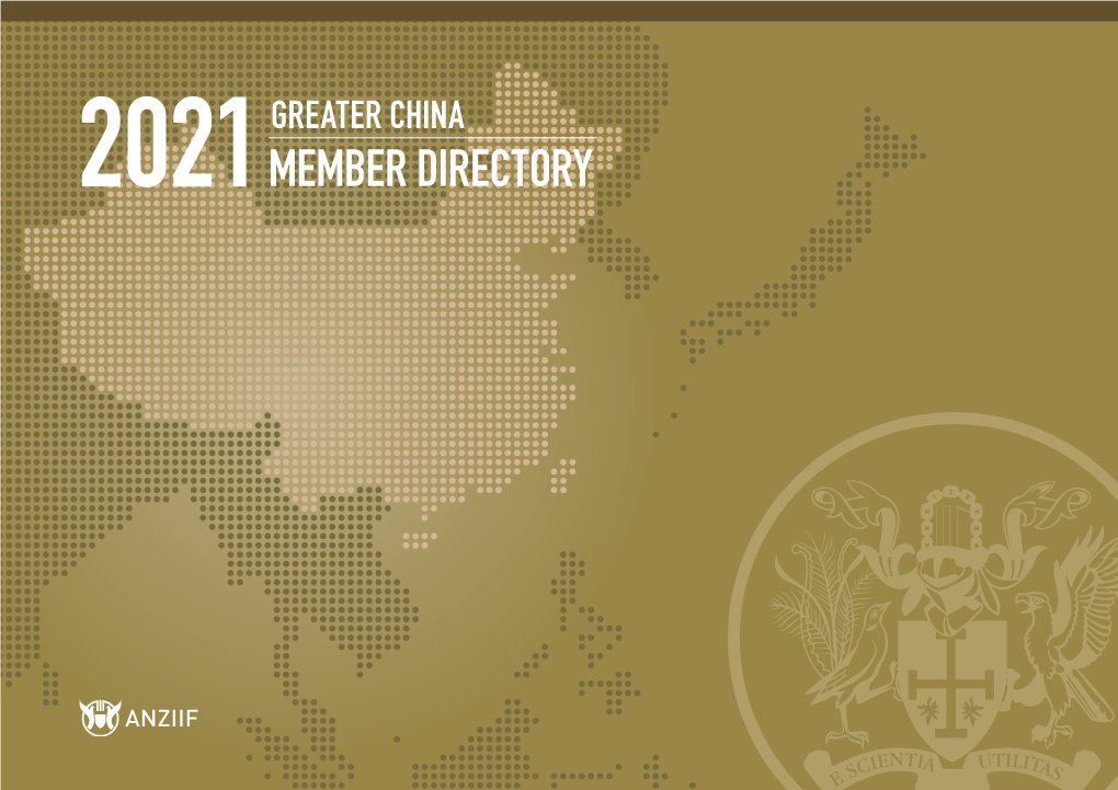 ANZIIF 2021 Greater China Member Directory