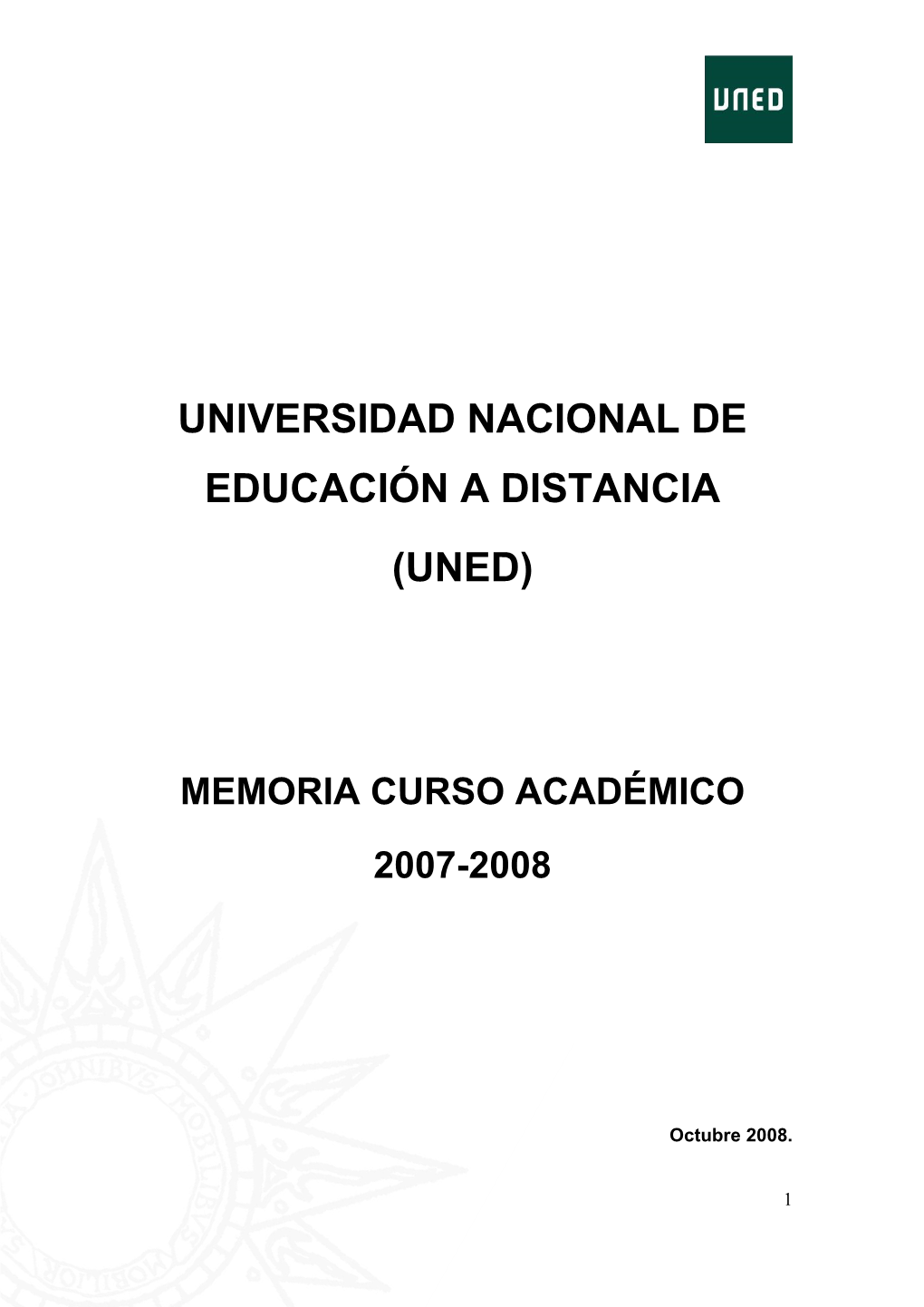 Memoria Anual Curso 2007-08