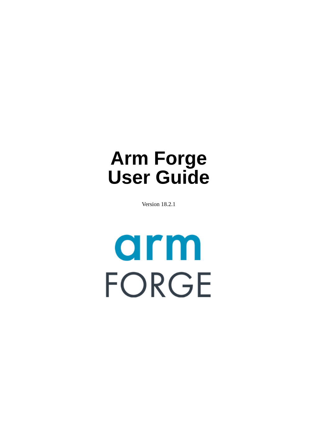 Arm Forge User Guide