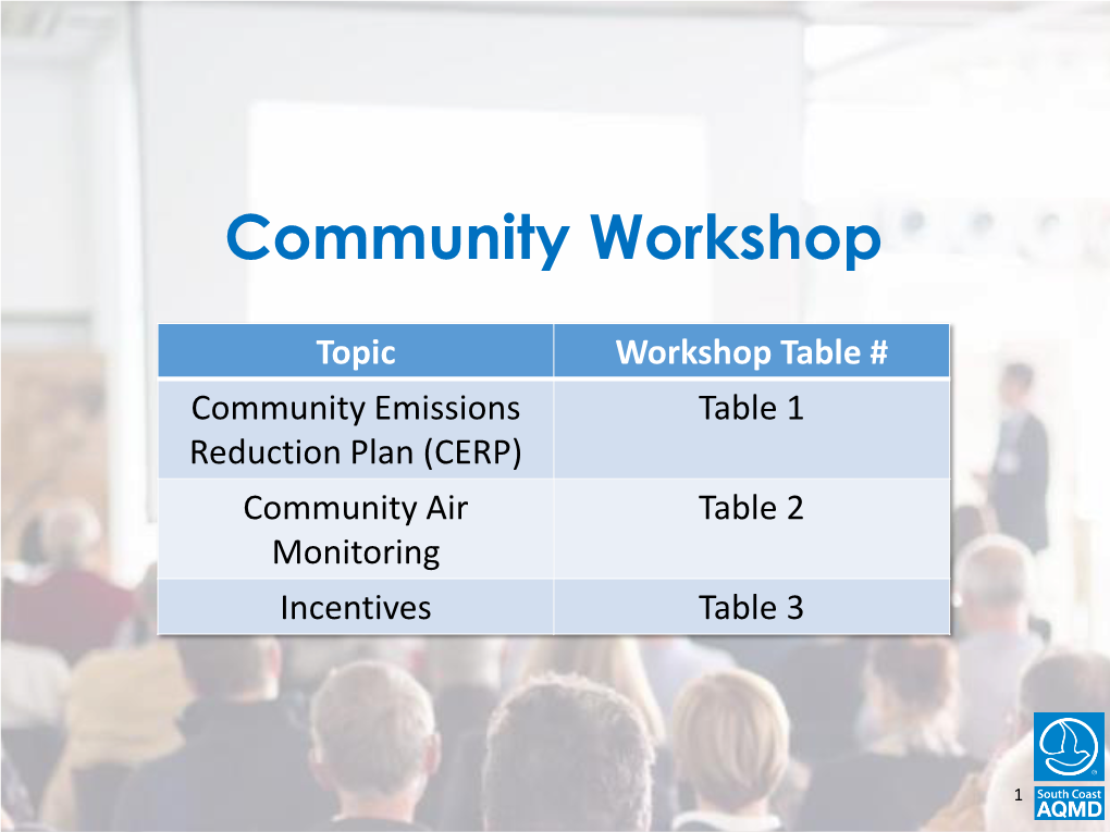 Community Workshop