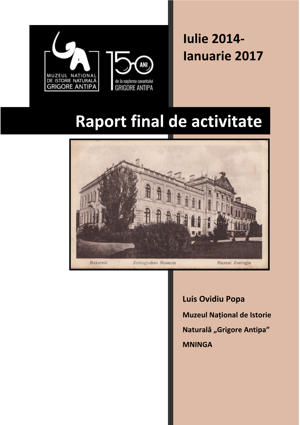 Raportul Final Al Managementului (2014-2017)