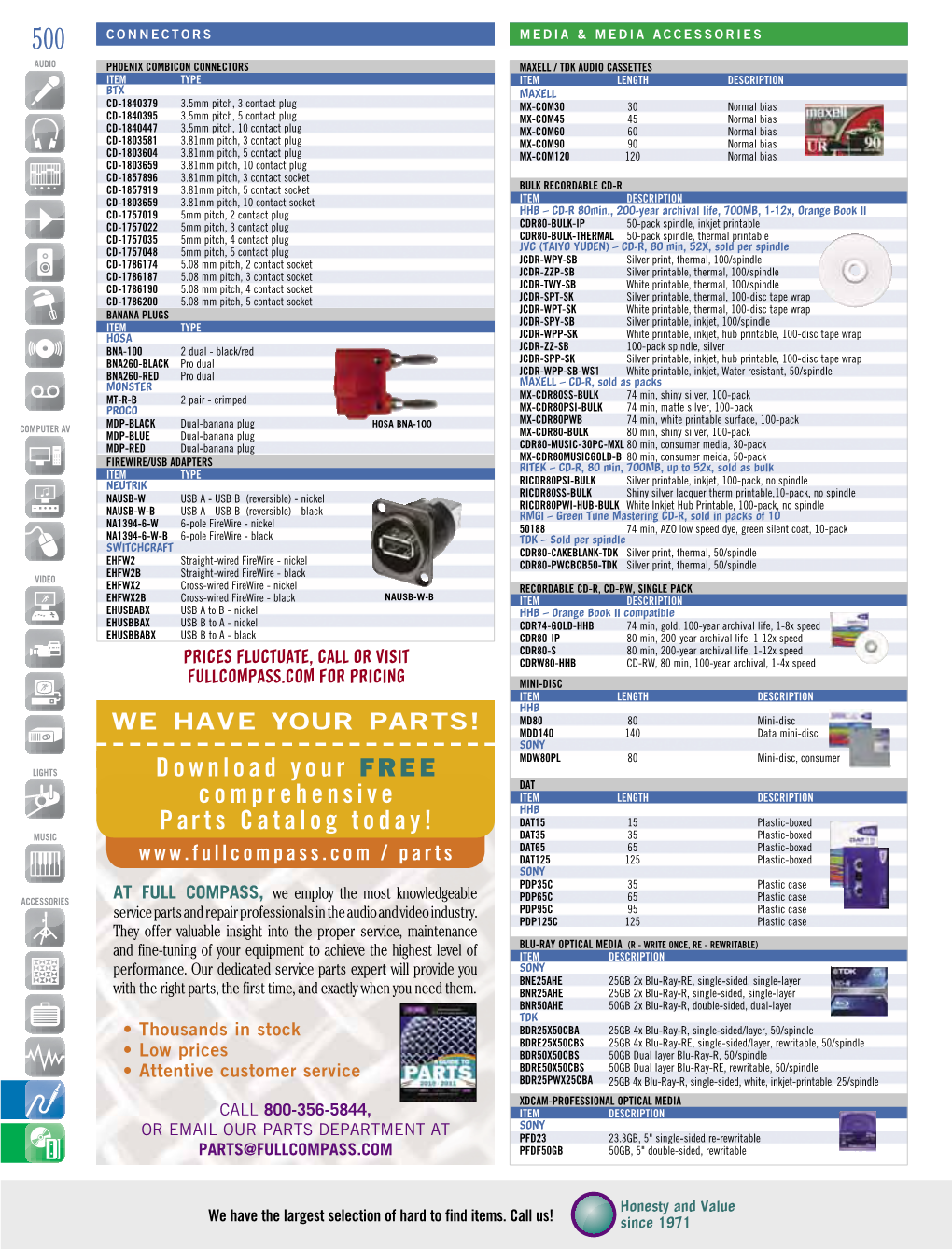 Download Your FREE Comprehensive Parts Catalog Today!