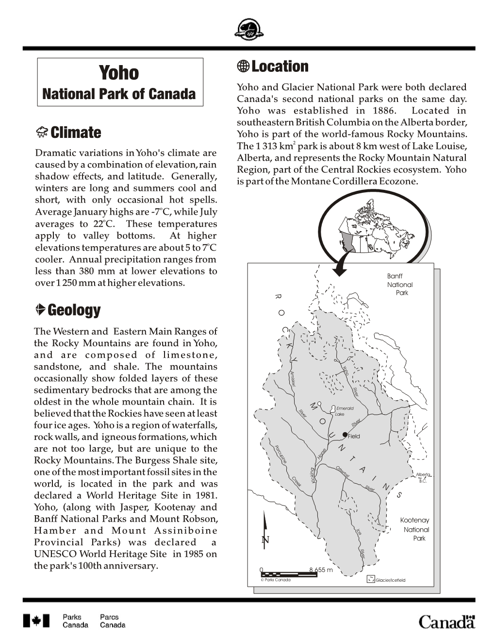 Yoho National Park of Canada Spring 2005