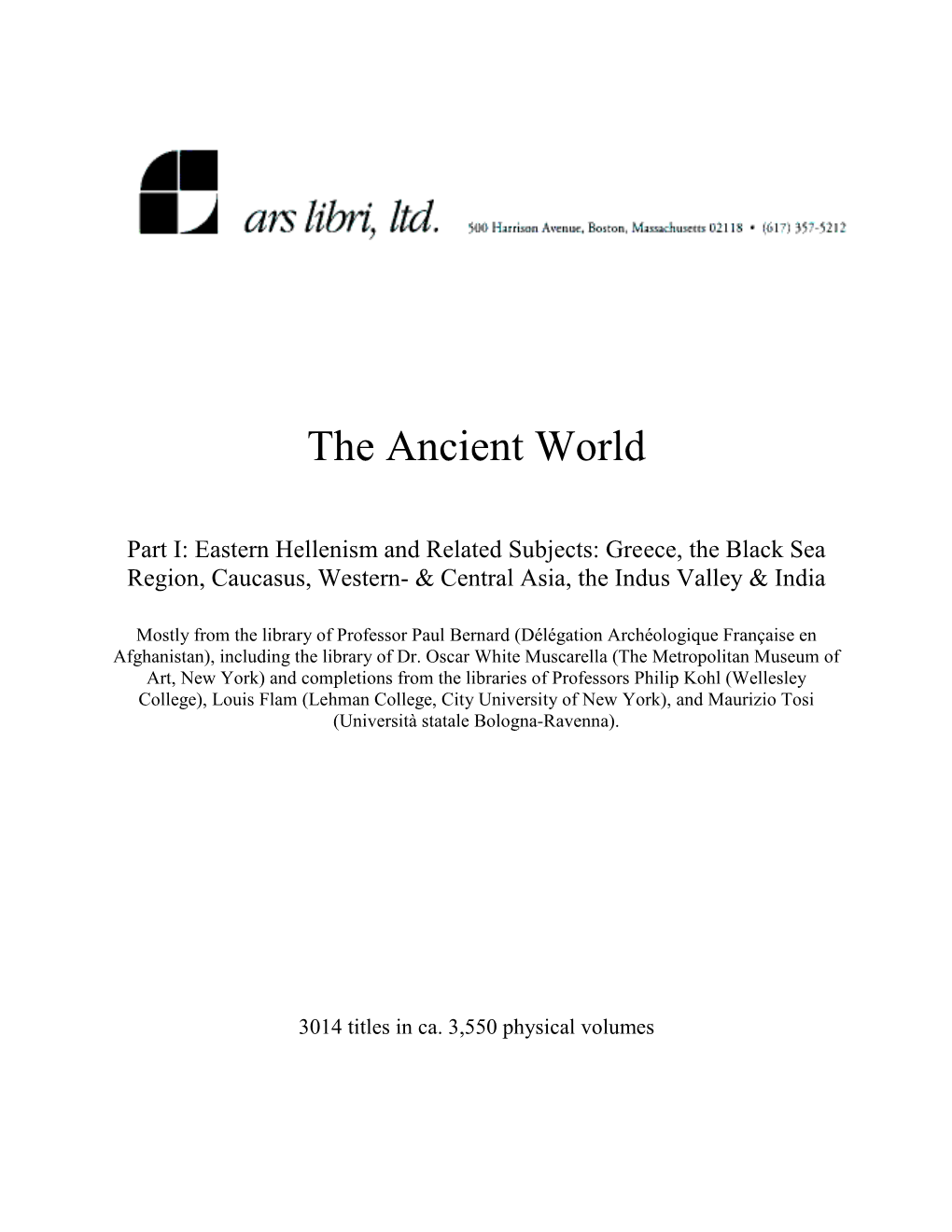 The Ancient World