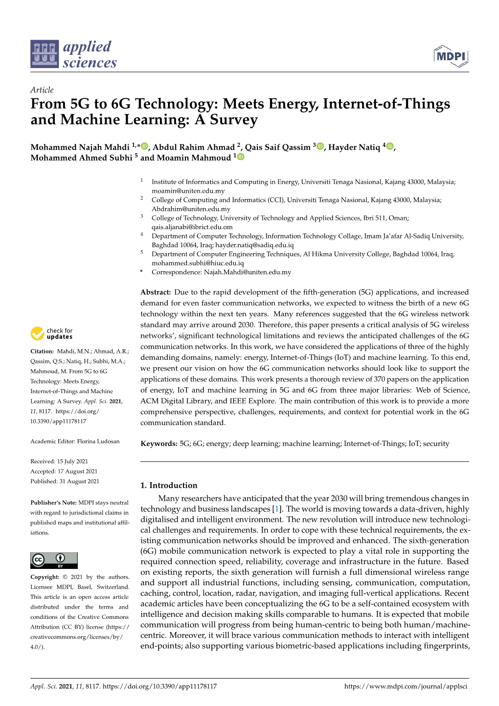 Meets Energy, Internet-Of-Things and Machine Learning: a Survey