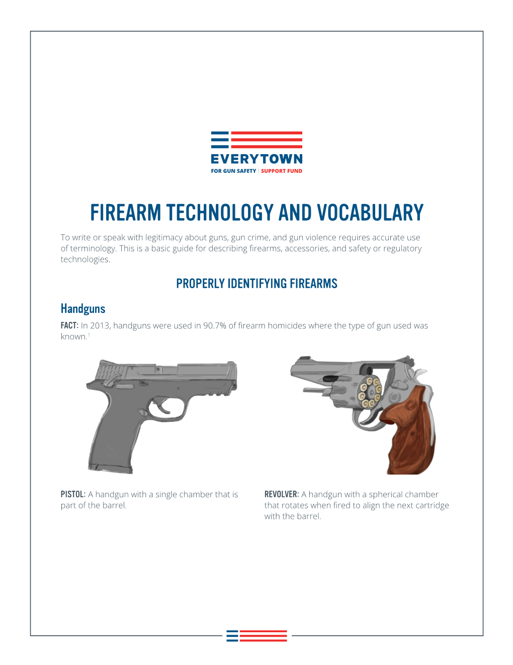 FIREARM TECHNOLOGY and VOCABULARY to Write Or Speak with Legitimacy About Guns, Gun Crime, and Gun Violence Requires Accurate Use of Terminology