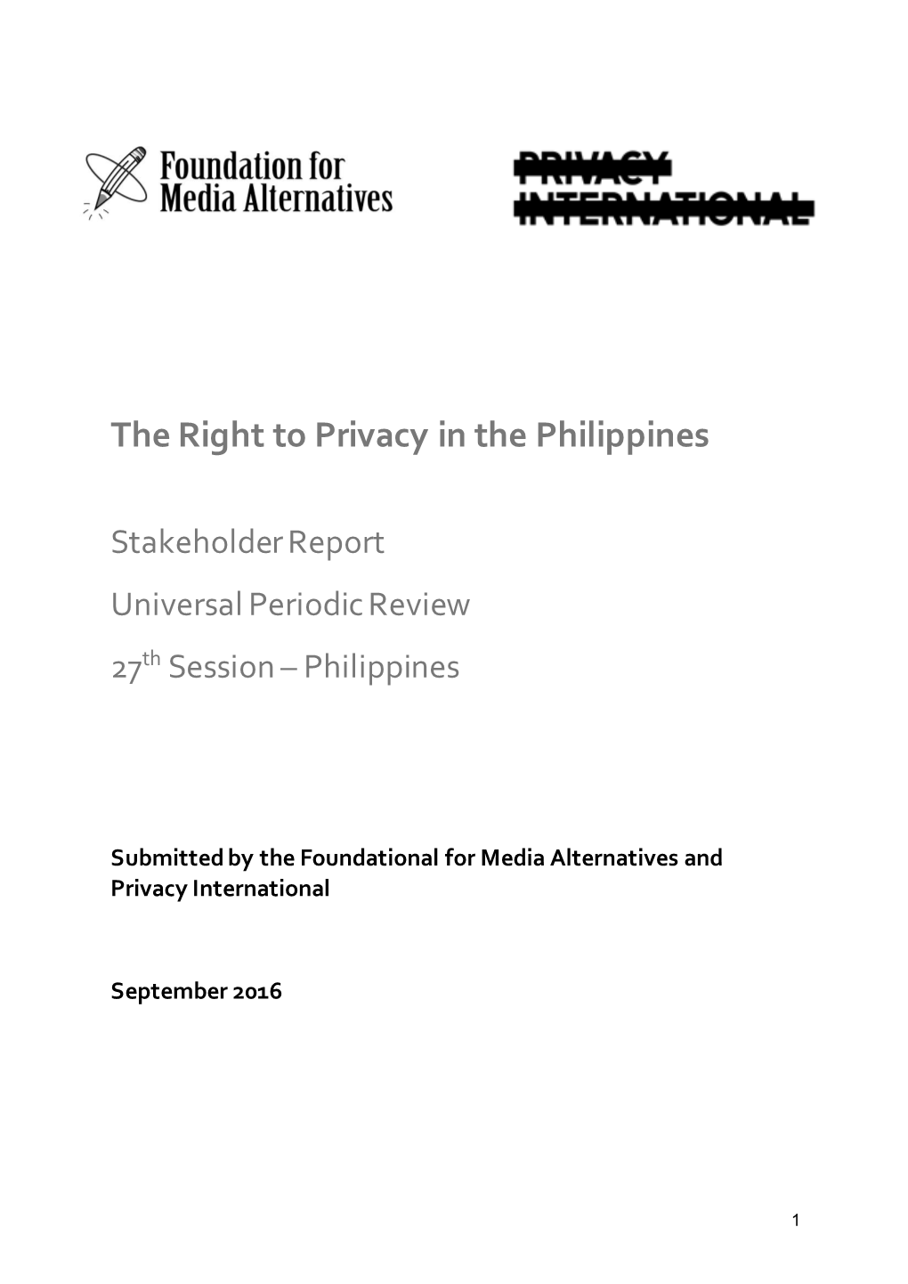 The Right to Privacy in the Philippines