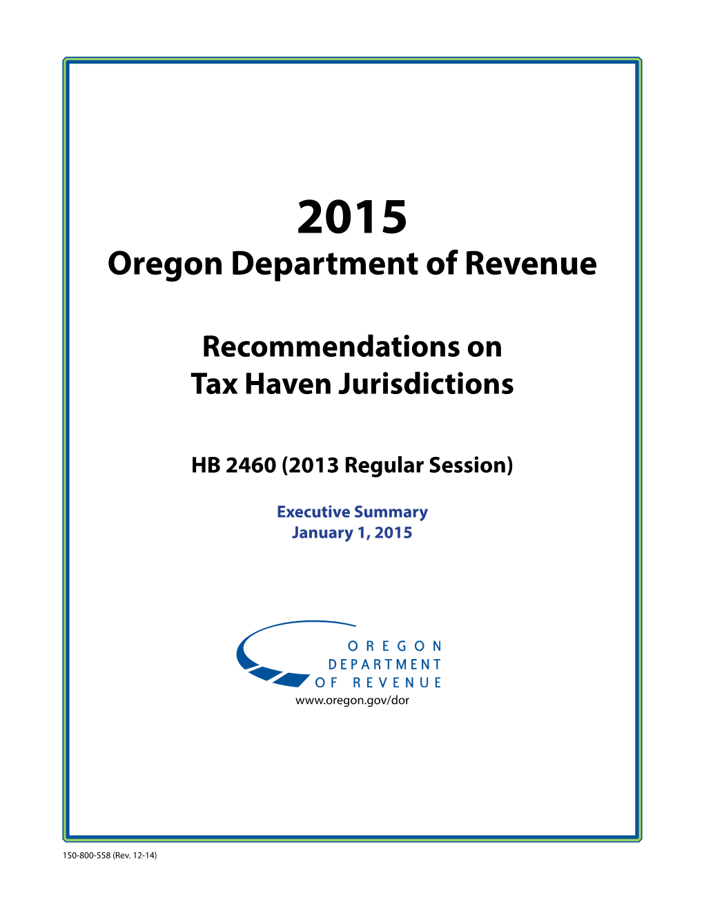 Recommendations on Tax Haven Jurisdictions