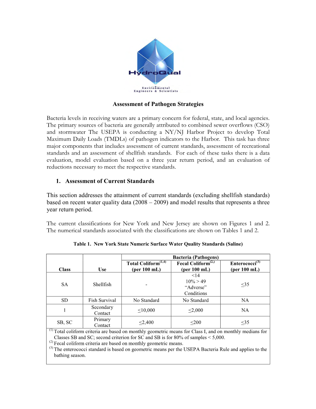 Assessment of Pathogen Strategies Report