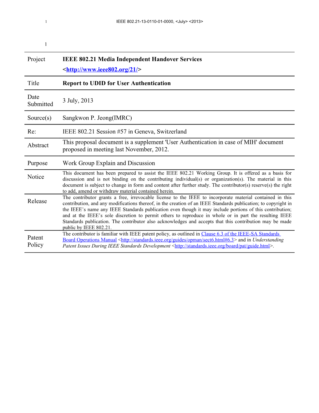 IEEE Standards - Draft Standard Template s8