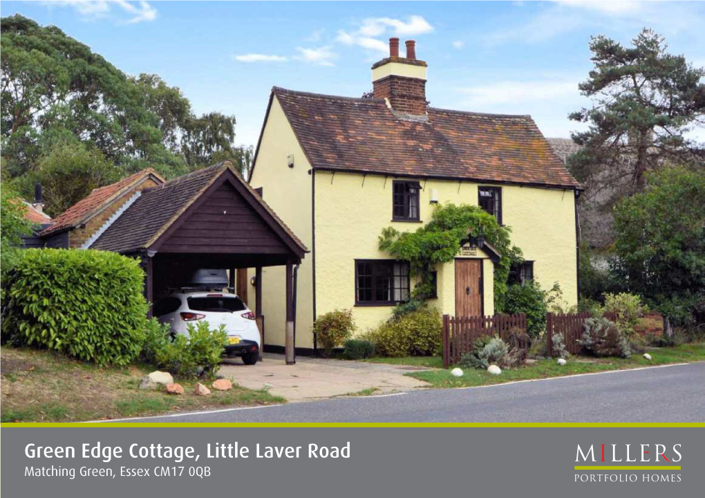 Green Edge Cottage, Little Laver Road Matching Green, Essex CM17 0QB
