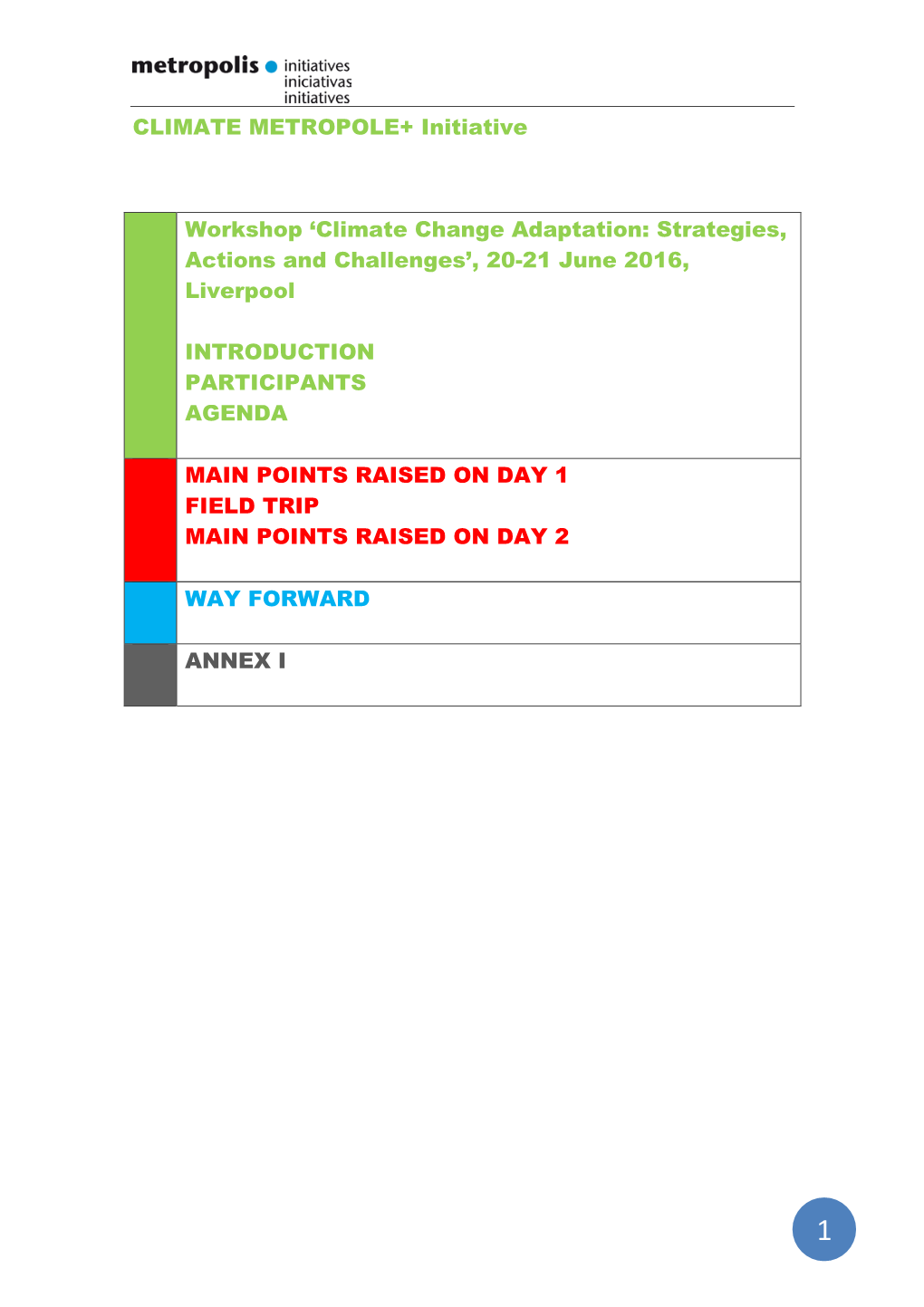 Template Initiatives Report 2015