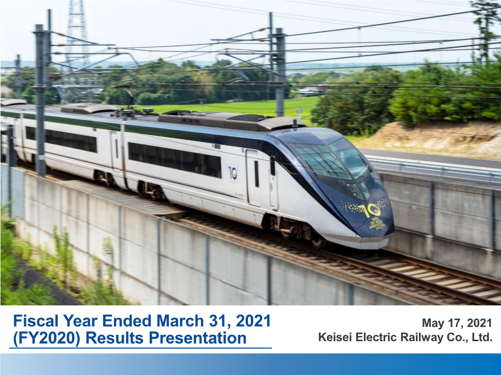 Fiscal Year Ended March 31, 2021 (FY2020) Results Presentation