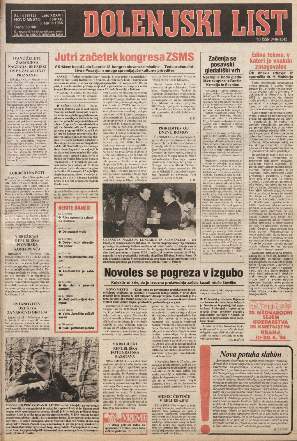 3. April 1986 (Št. 1912)