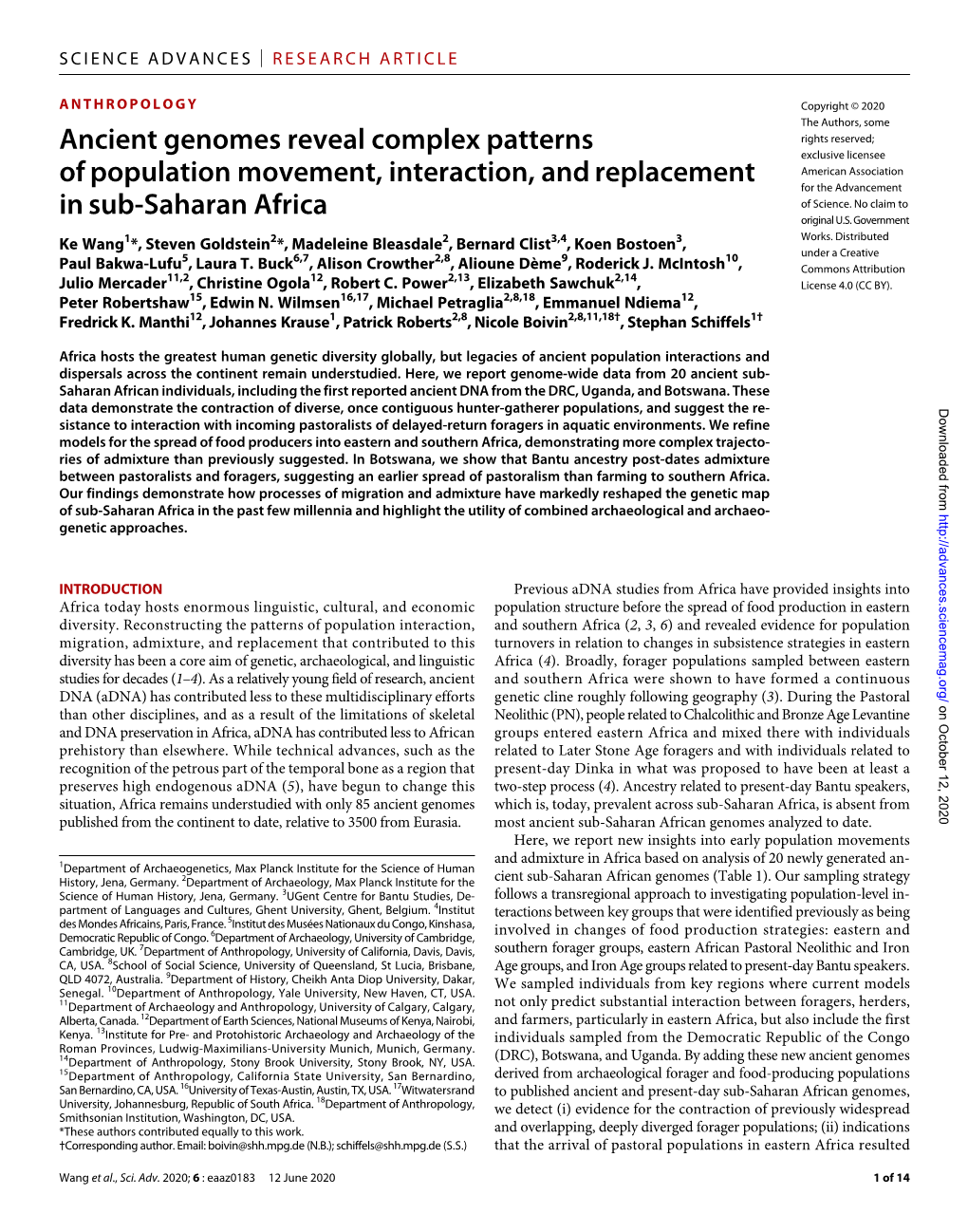 Science Journals — AAAS