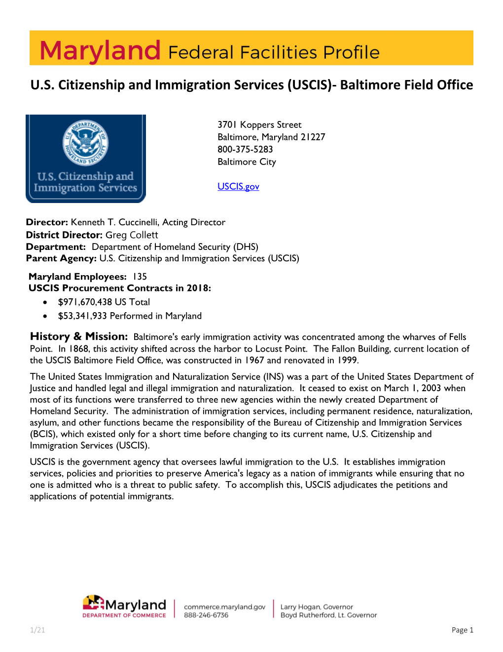 US Citizenship and Immigration Services (USCIS)