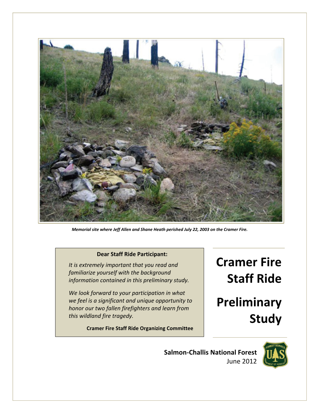 Cramer Fire Staff Ride Preliminary Study 1