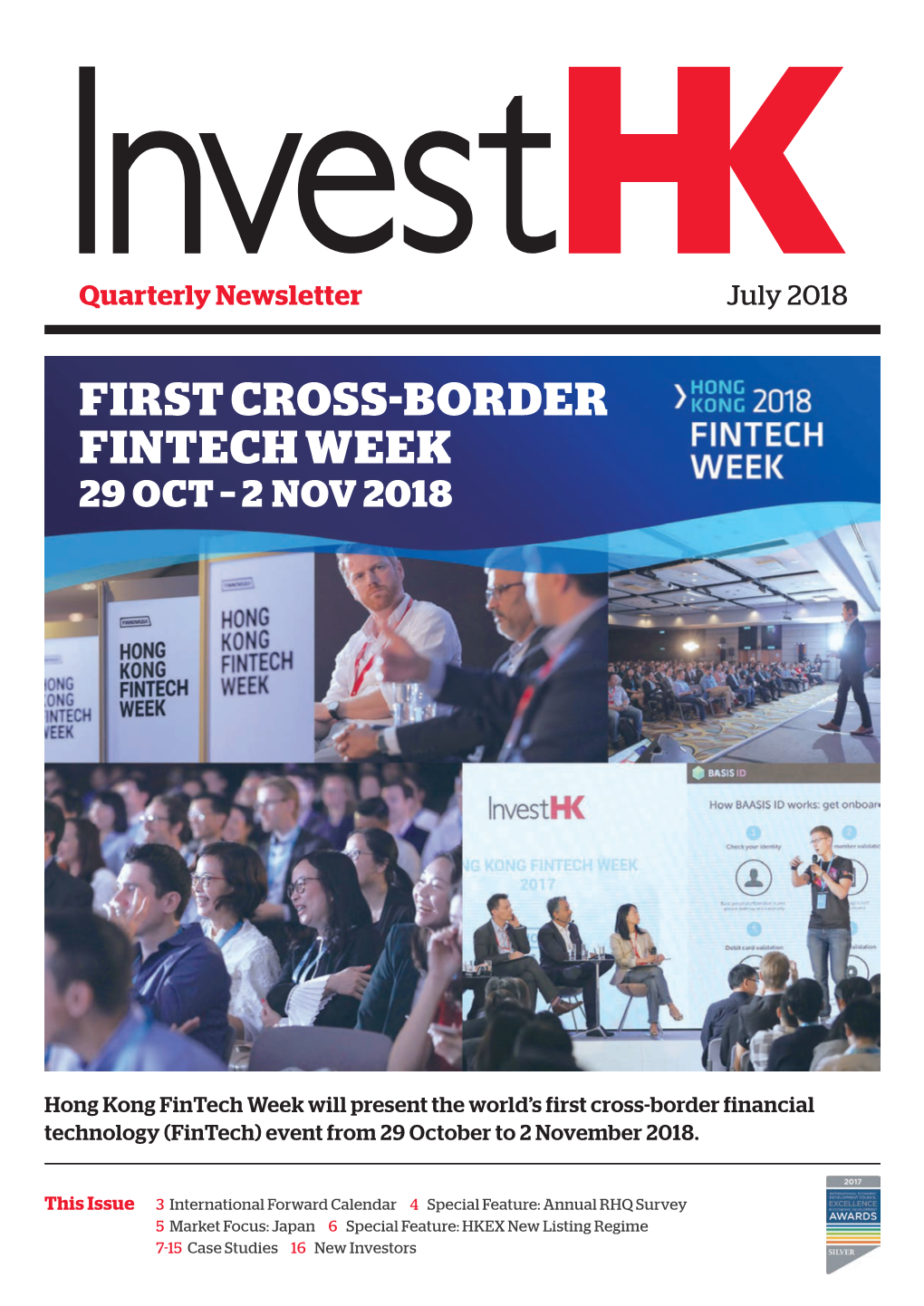 HK Foreign Direct Investment, July 2018