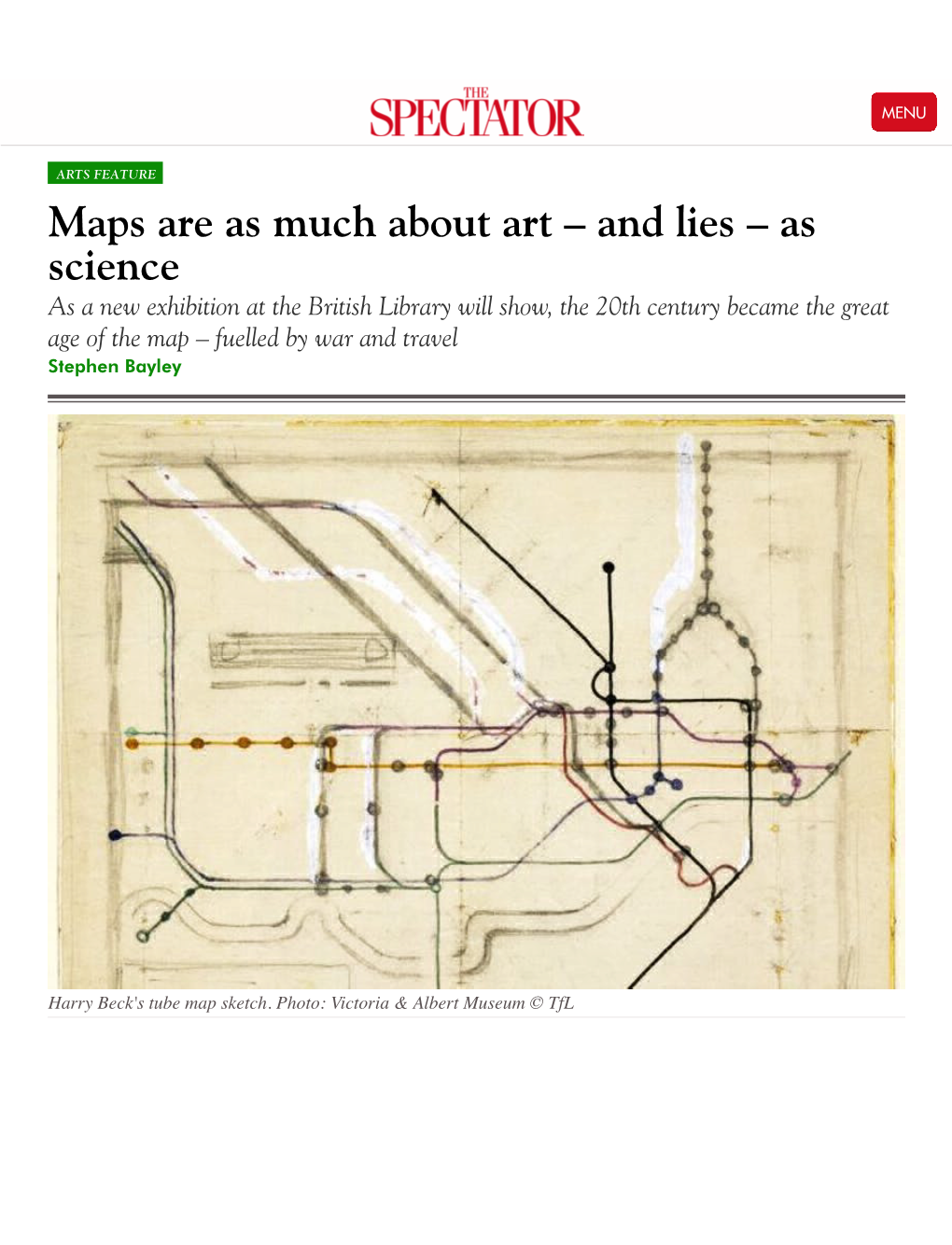 Maps Are As Much About