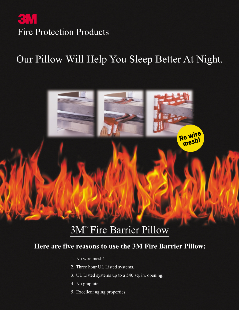 3MTM Fire Barrier Pillow Our Pillow Will Help You Sleep Better at Night