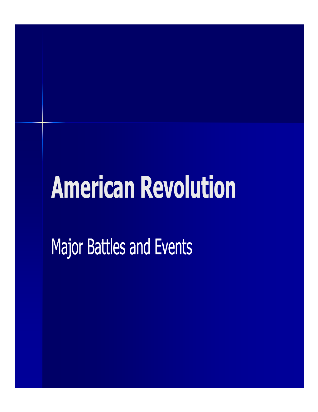 American Revolution