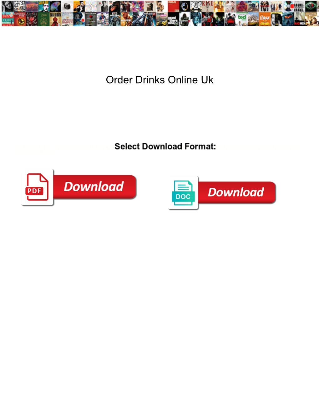 Order Drinks Online Uk