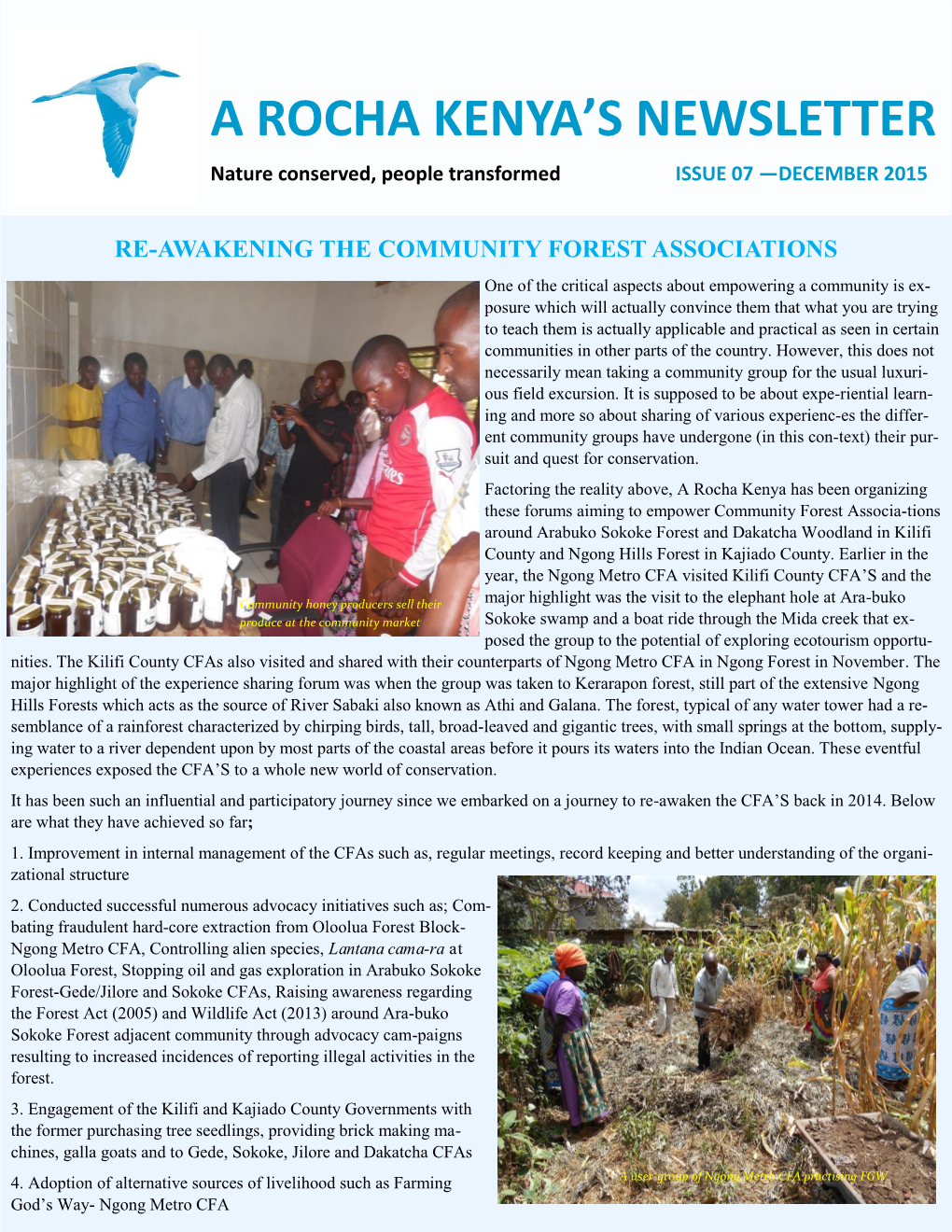 A Rocha Kenya's Newsletter