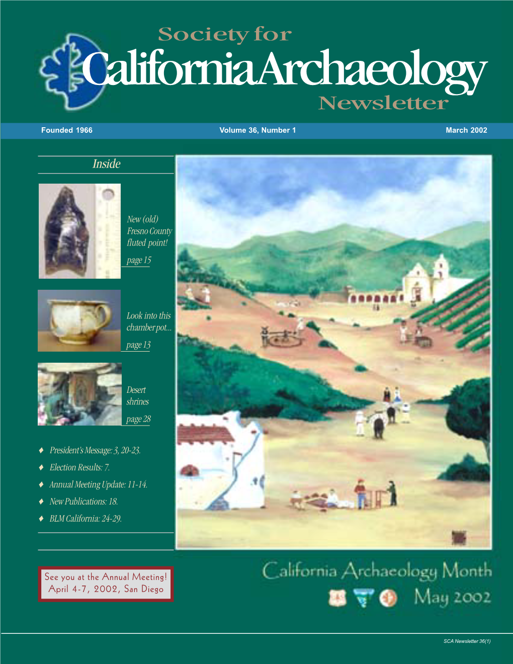 Society for – California Archaeology