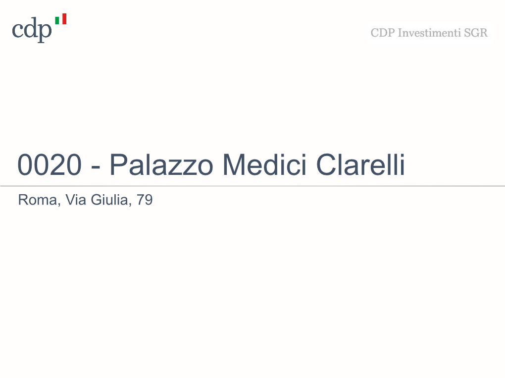 0020 - Palazzo Medici Clarelli Roma, Via Giulia, 79 0020 - Palazzo Medici Clarelli Roma, Via Giulia, 79