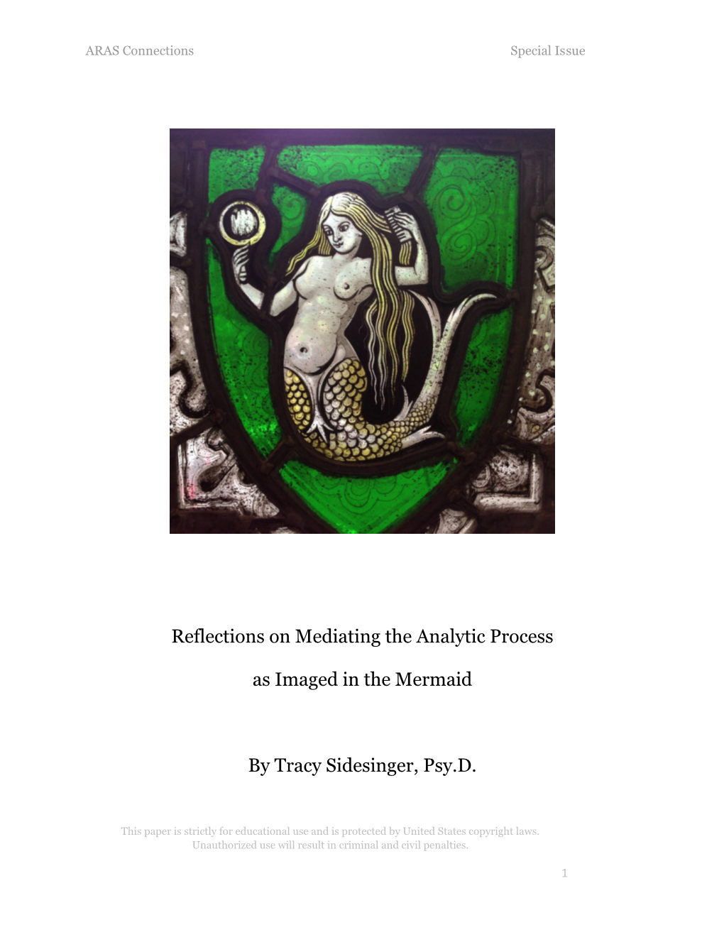 Reflections on Mediating the Analytic Process As Imaged in the Mermaid