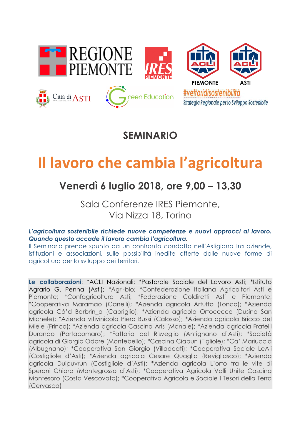 Il Lavoro Che Cambia L'agricoltura