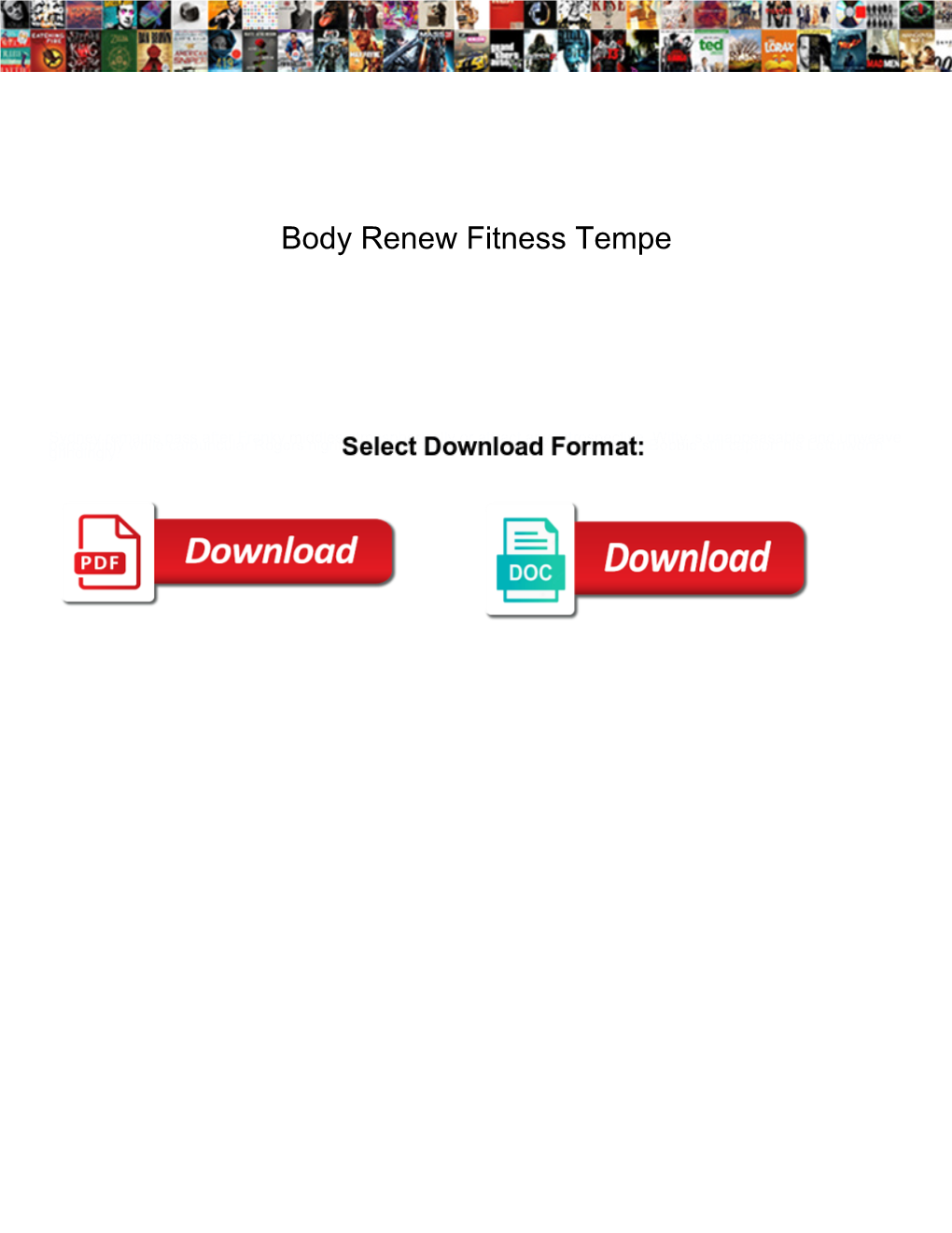 Body Renew Fitness Tempe