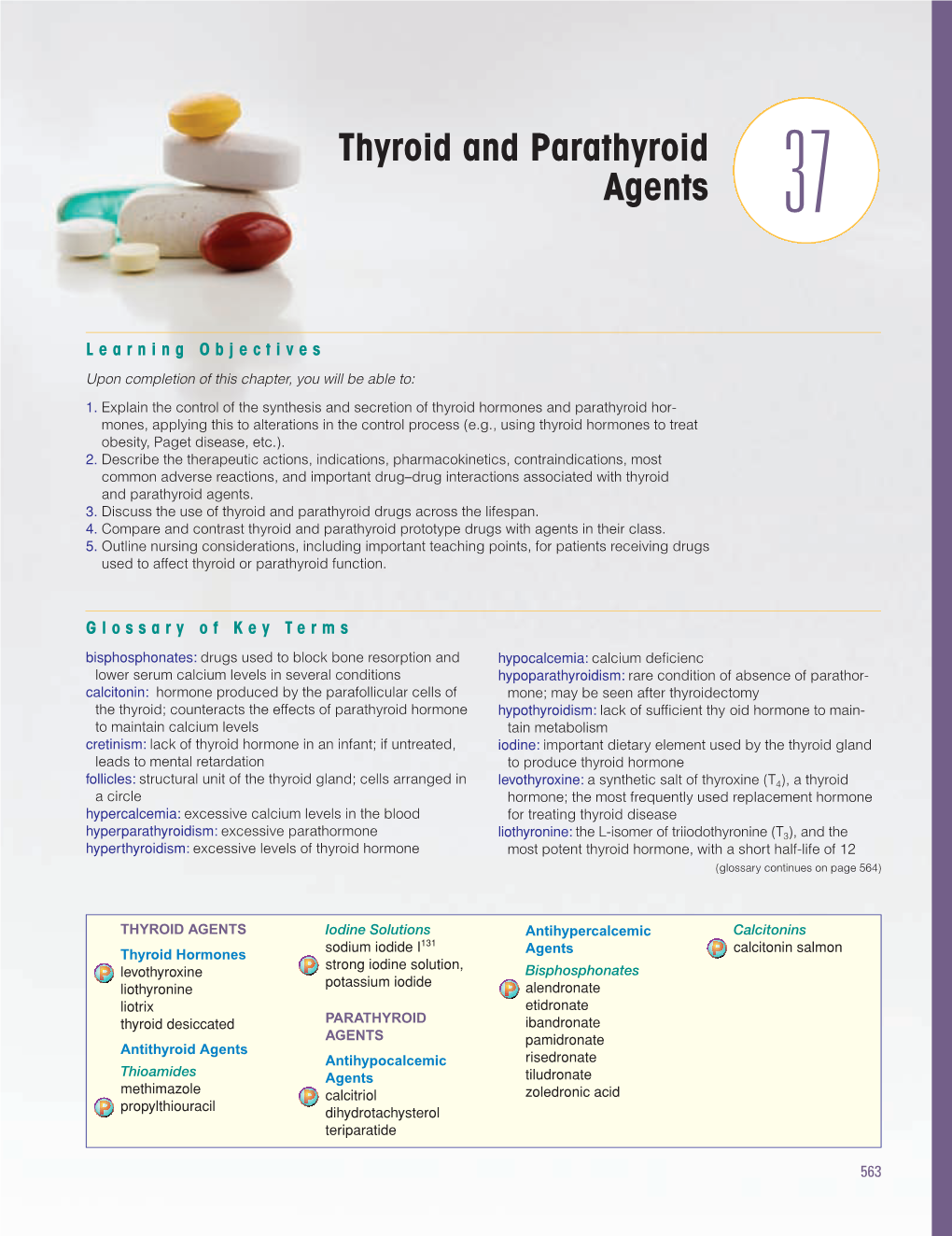 Thyroid and Parathyroid Agents 37