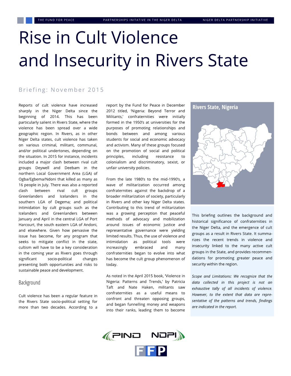 Cult Violence in Rivers State