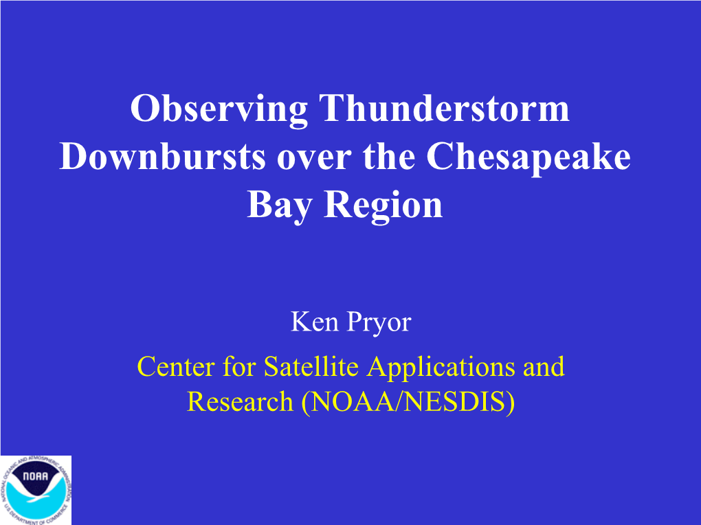 Forecasting Convective Downburst Potential Using GOES Sounder D