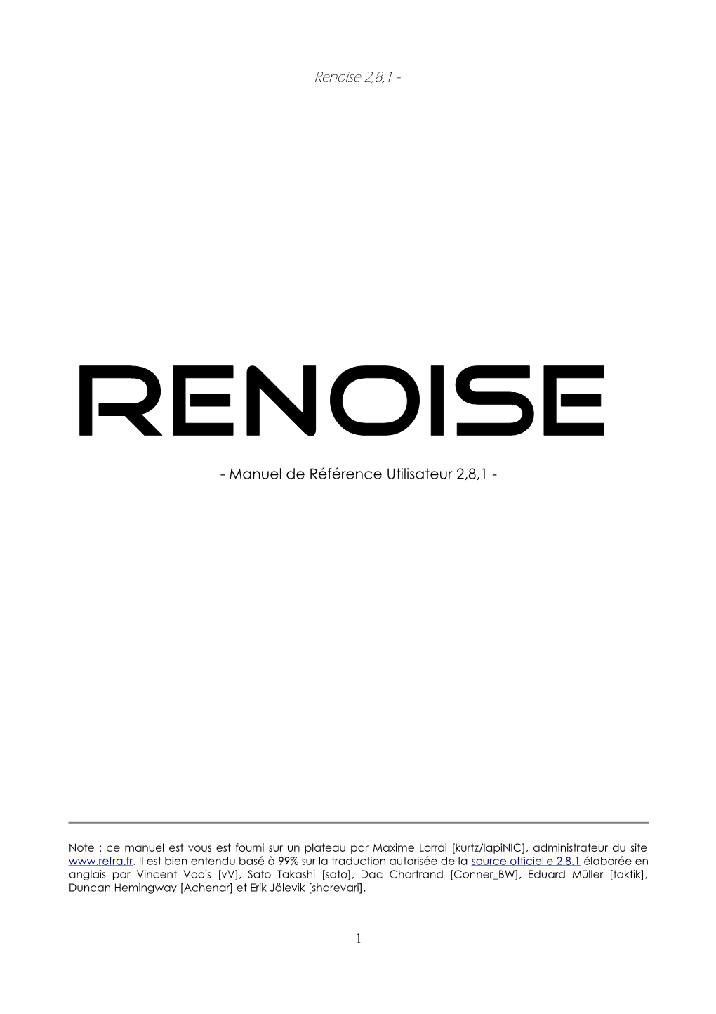 Renoise 2,8,1