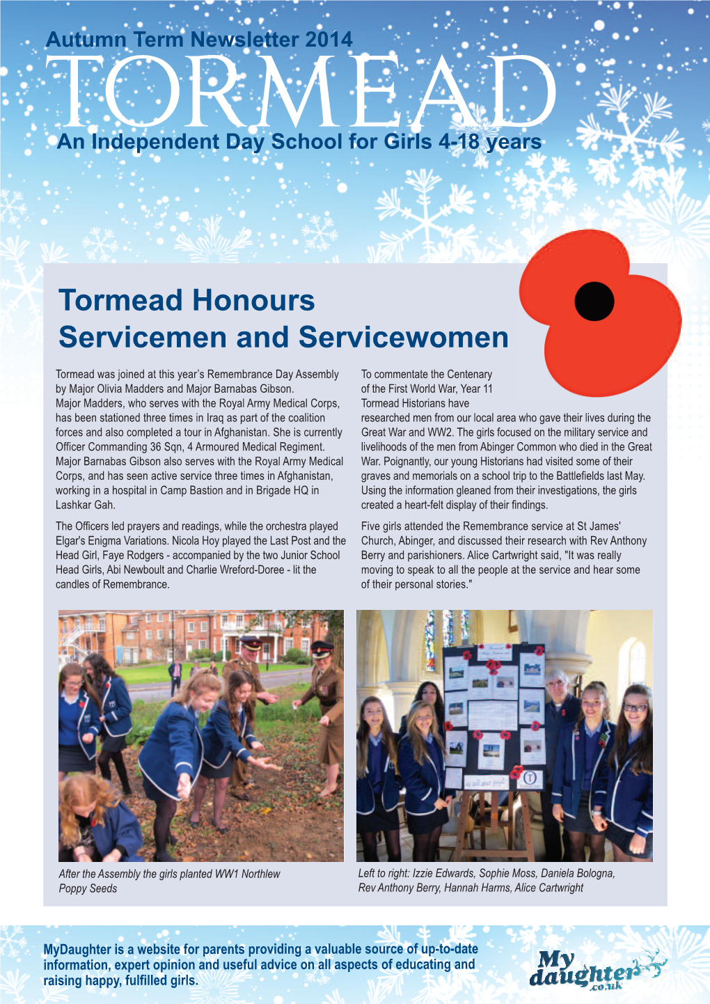 Tormead Honours Servicemen and Servicewomen