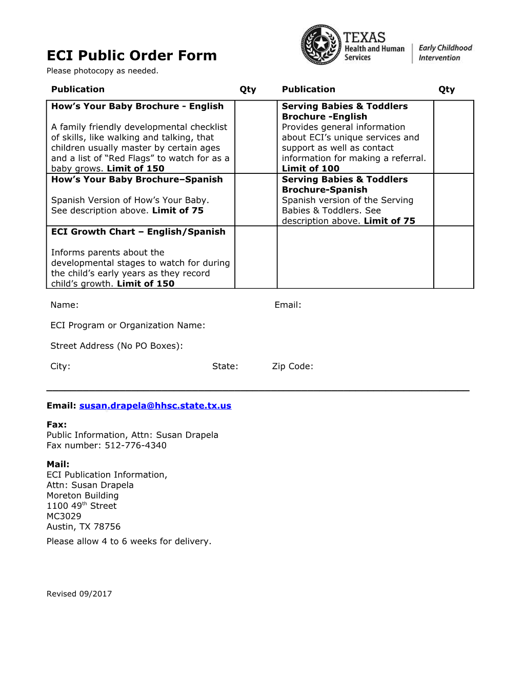 ECI Public Order Form