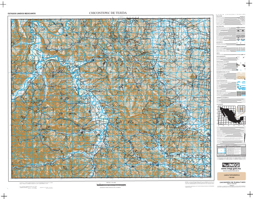 Chicontepec De Tejeda S I G N O S C O N V E N C I O N a L E S Poblaciones a Entronque Con Carr