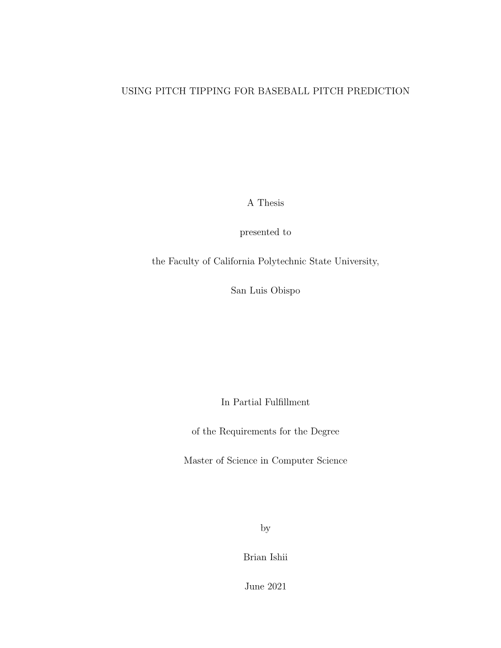 Using Pitch Tipping for Baseball Pitch Prediction