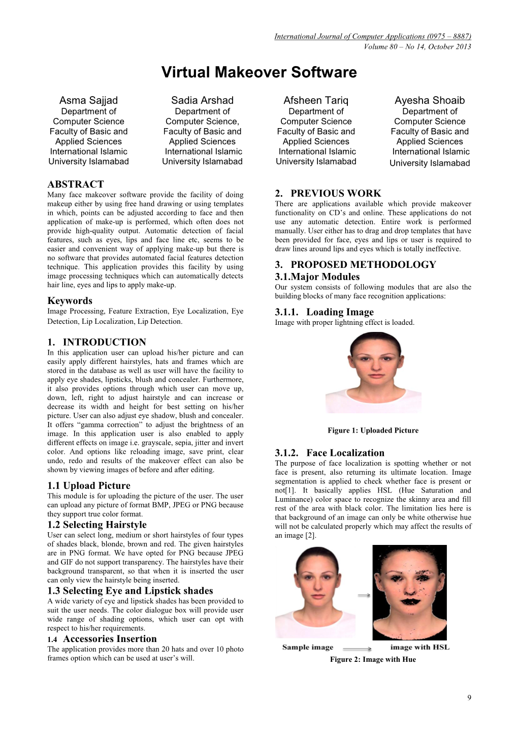 Virtual Makeover Software