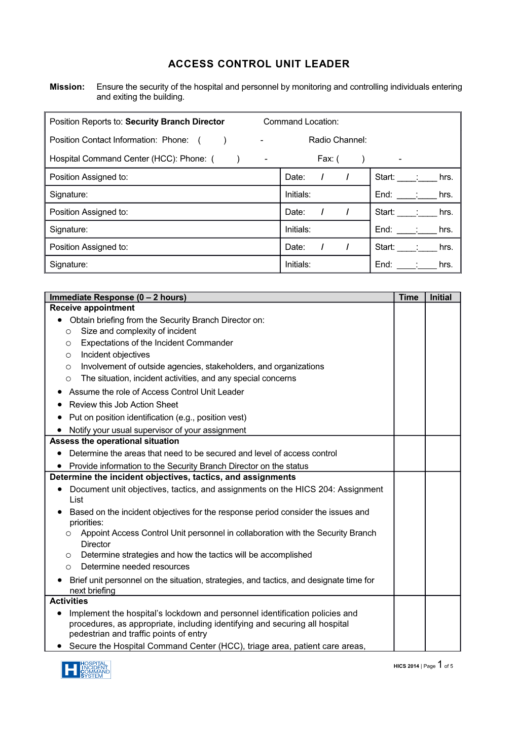 Access Control Unit Leader s1