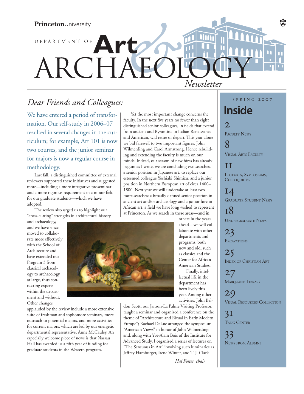 Art & Archaeology Newsletter