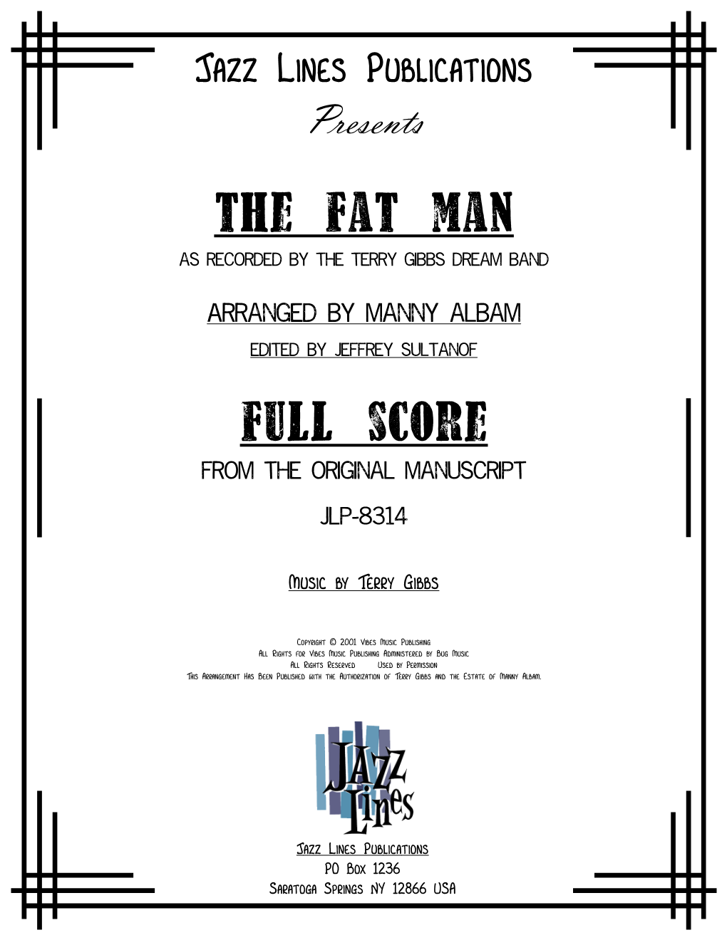 The Fat Man As Recorded by the Terry Gibbs Dream Band
