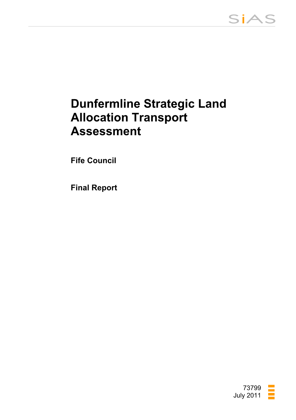 Dunfermline Strategic Land Allocation Transport Assessment