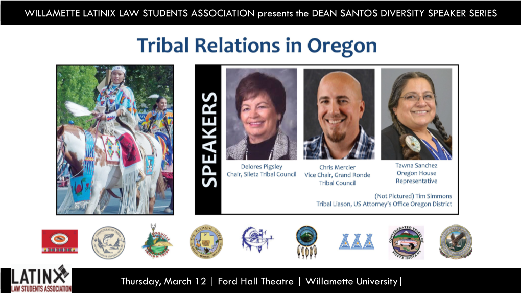 Tribal Relations in Oregon