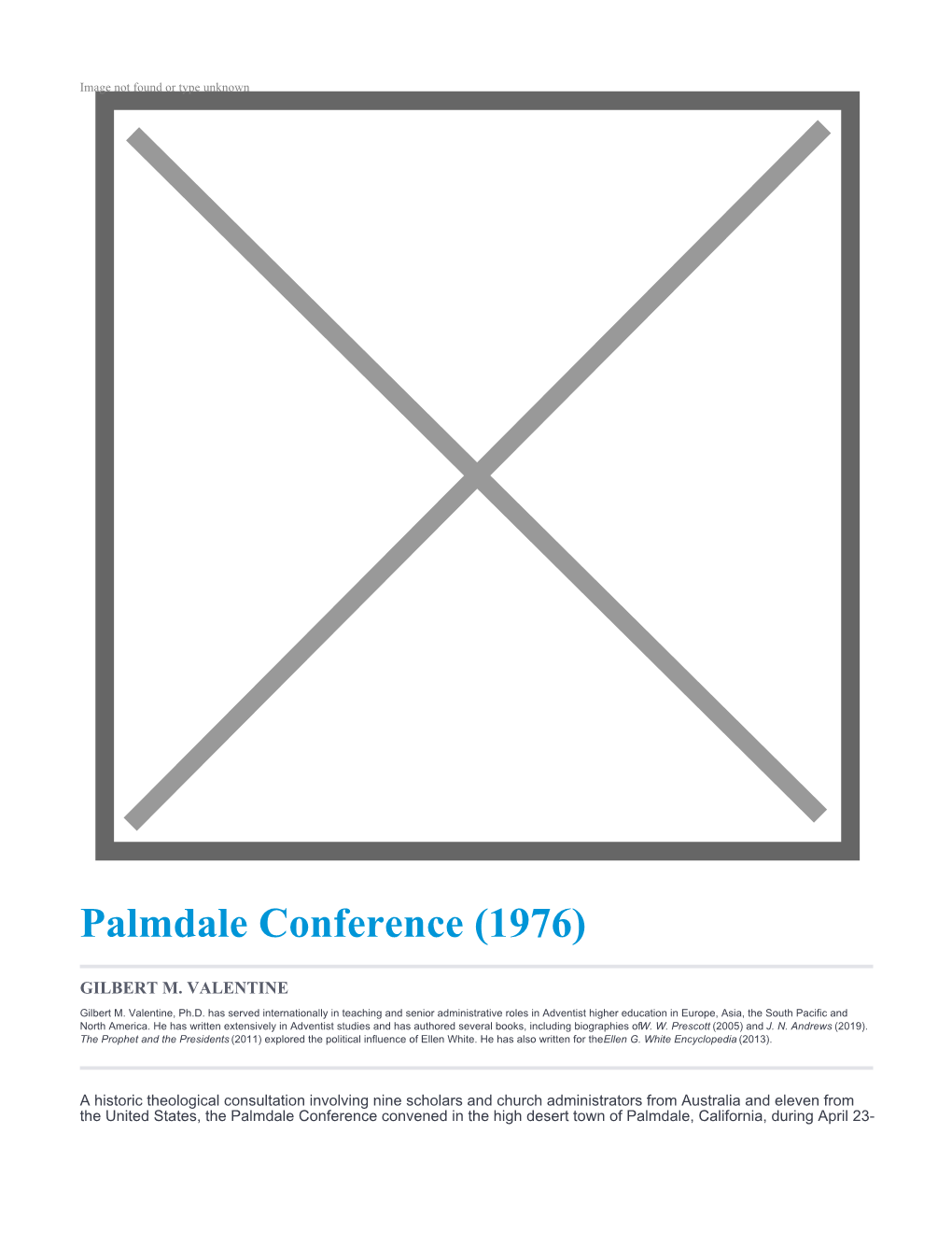 Palmdale Conference (1976)
