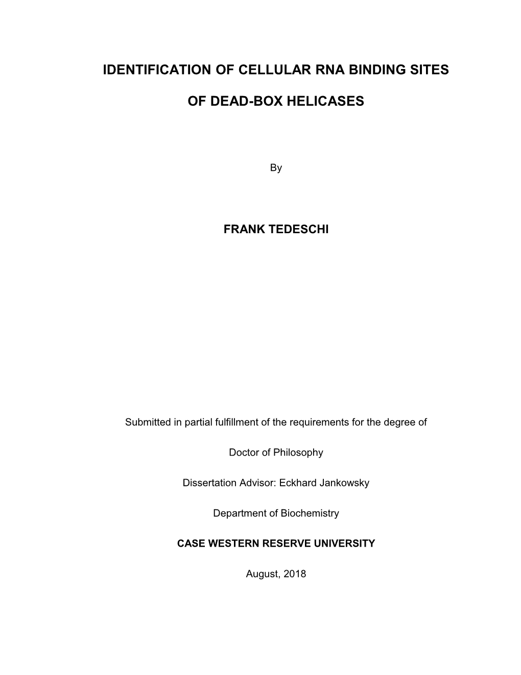 Identification of Cellular RNA Binding Sites of DEAD-Box Helicases