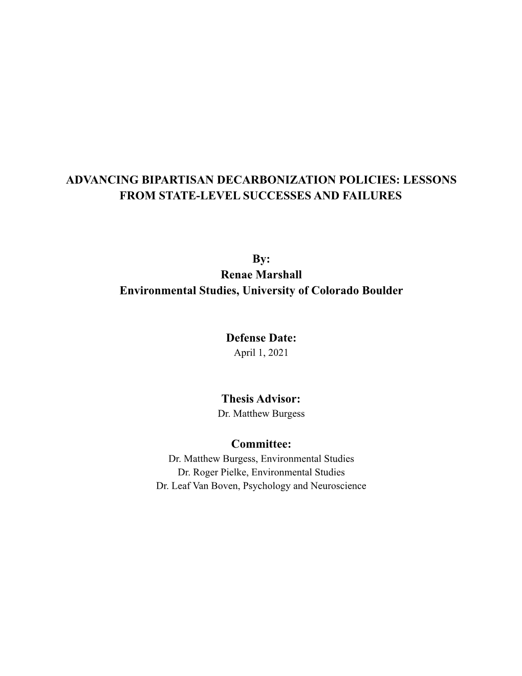 Advancing Bipartisan Decarbonization Policies: Lessons from State-Level Successes and Failures